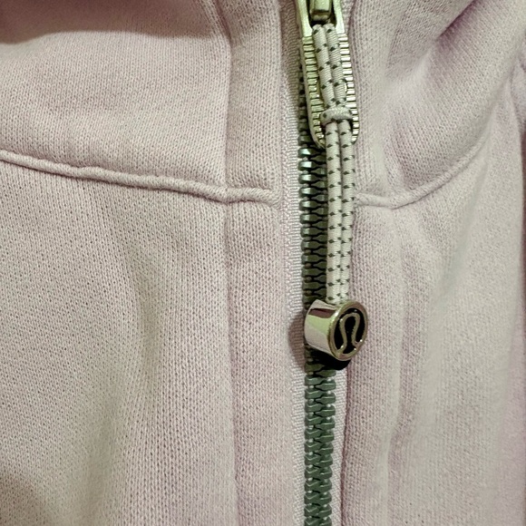 Light Pink Zip-Up Scuba Hoodie - Picture 2 of 3